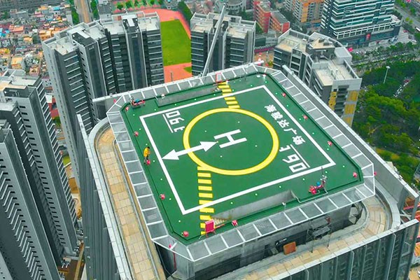 大廈頂上搭建直升機停機坪有什么因素需要注意的？